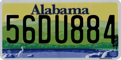 AL license plate 56DU884