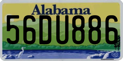 AL license plate 56DU886