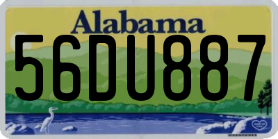 AL license plate 56DU887