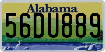 AL license plate 56DU889