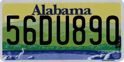 AL license plate 56DU890