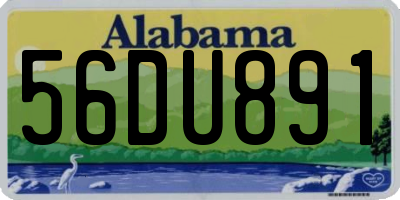 AL license plate 56DU891