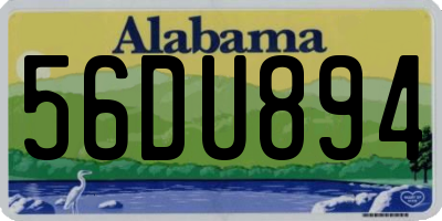 AL license plate 56DU894