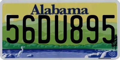 AL license plate 56DU895