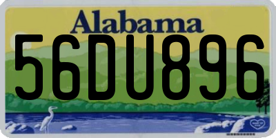 AL license plate 56DU896