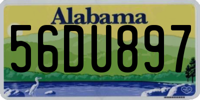 AL license plate 56DU897