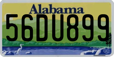 AL license plate 56DU899