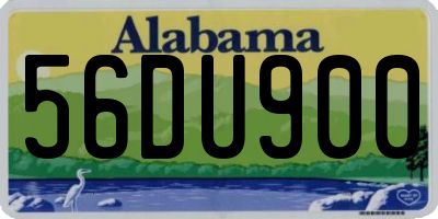 AL license plate 56DU900