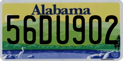 AL license plate 56DU902