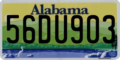 AL license plate 56DU903