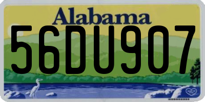 AL license plate 56DU907