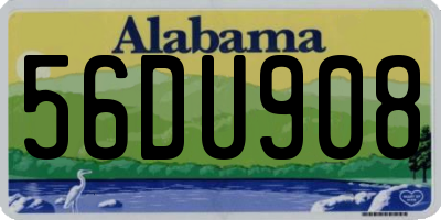 AL license plate 56DU908