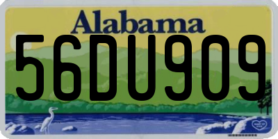 AL license plate 56DU909