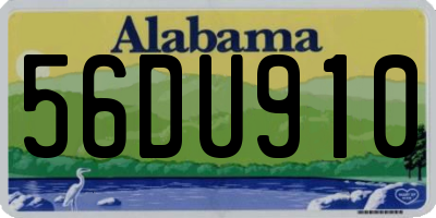 AL license plate 56DU910