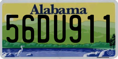 AL license plate 56DU911