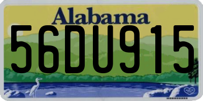 AL license plate 56DU915