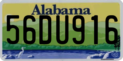 AL license plate 56DU916