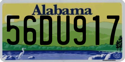 AL license plate 56DU917