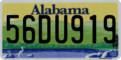 AL license plate 56DU919