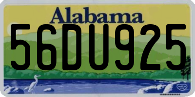 AL license plate 56DU925