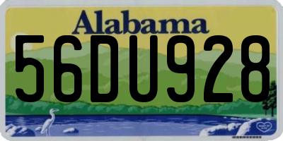 AL license plate 56DU928