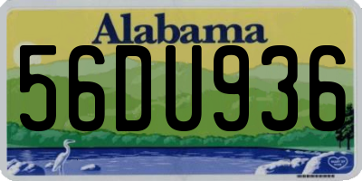 AL license plate 56DU936