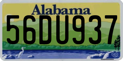 AL license plate 56DU937