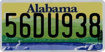 AL license plate 56DU938