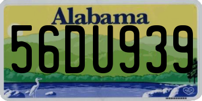 AL license plate 56DU939