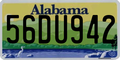 AL license plate 56DU942