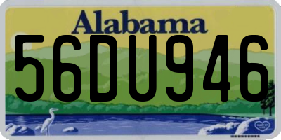AL license plate 56DU946