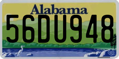 AL license plate 56DU948