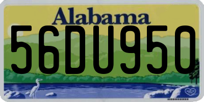 AL license plate 56DU950