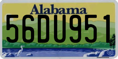 AL license plate 56DU951
