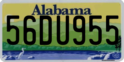 AL license plate 56DU955