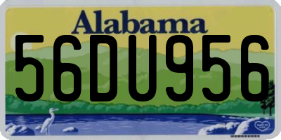 AL license plate 56DU956