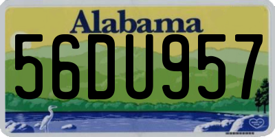 AL license plate 56DU957