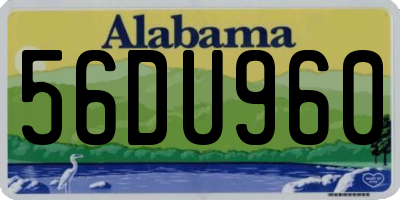 AL license plate 56DU960