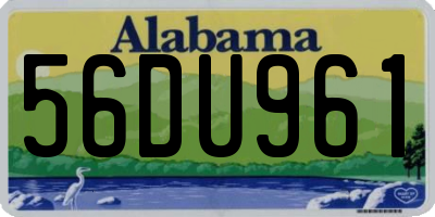 AL license plate 56DU961