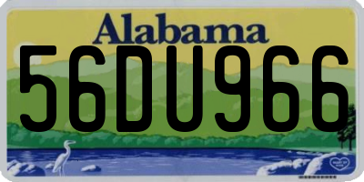 AL license plate 56DU966