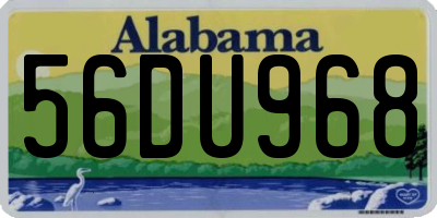 AL license plate 56DU968