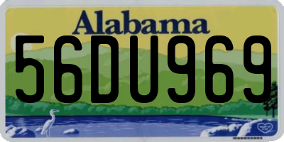 AL license plate 56DU969