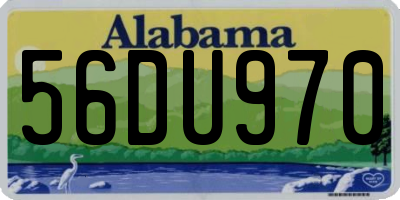 AL license plate 56DU970