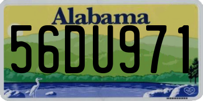 AL license plate 56DU971