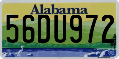 AL license plate 56DU972