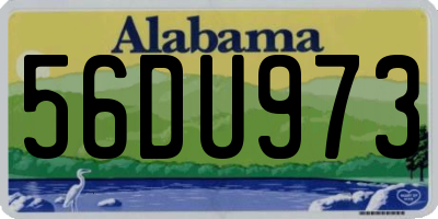 AL license plate 56DU973