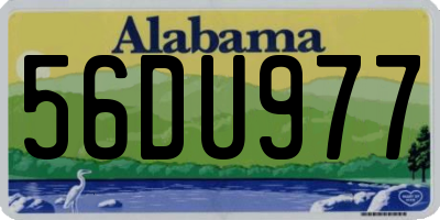 AL license plate 56DU977