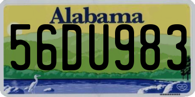 AL license plate 56DU983