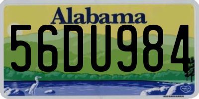 AL license plate 56DU984