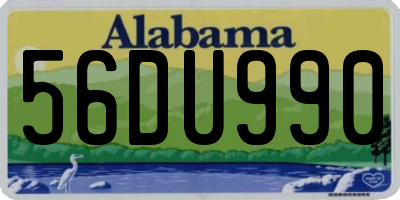 AL license plate 56DU990